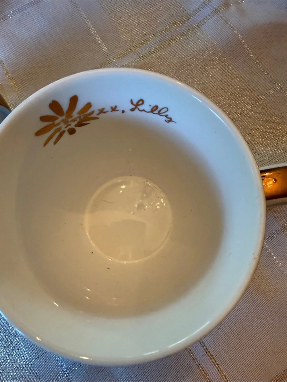 Lilly Pulitzer Floral Ceramic Cups - Blue & Green set of 2